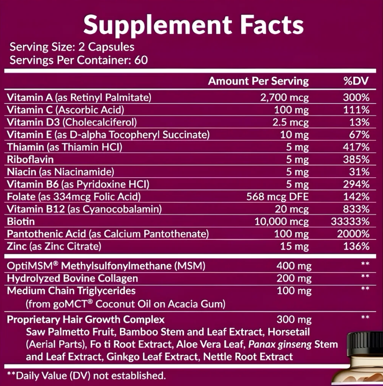 Vitaminas para el Cabello