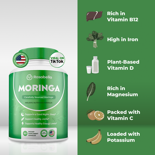 Moringa: Reduce naturalmente el cortisol para ayudar a restablecer el equilibrio interno y externo.